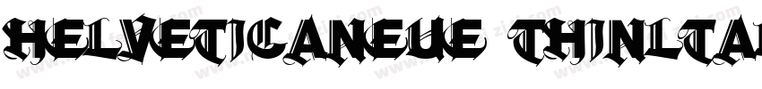 helveticaneue thinltalic字体转换